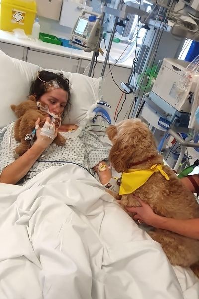 Georgina in hospital