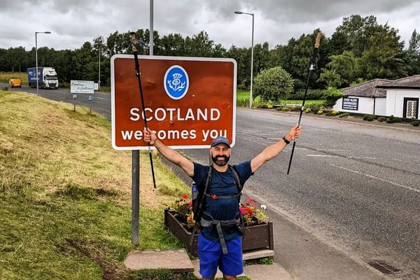 On day 40, Dave crosses into Scotland