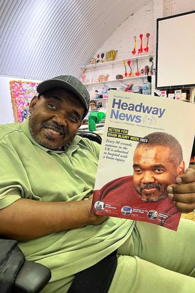Errol was on the cover of Headway News Summer 2023
