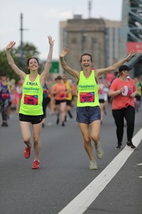 Emma and Marianne at the Great North Run