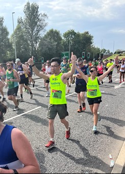 Will and Huan at the Great North Run