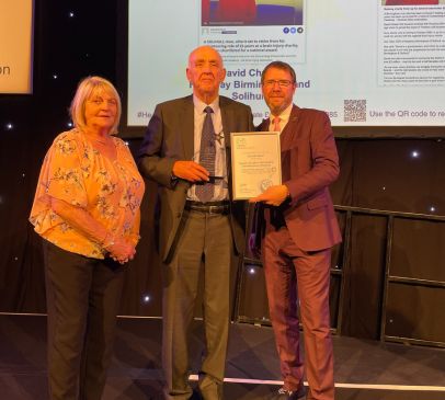 Retiring charity Chair wins national award after 25 years of dedication Main Image