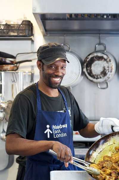 Keith has rekindled his passion for cooking at the Headway East London lunch club