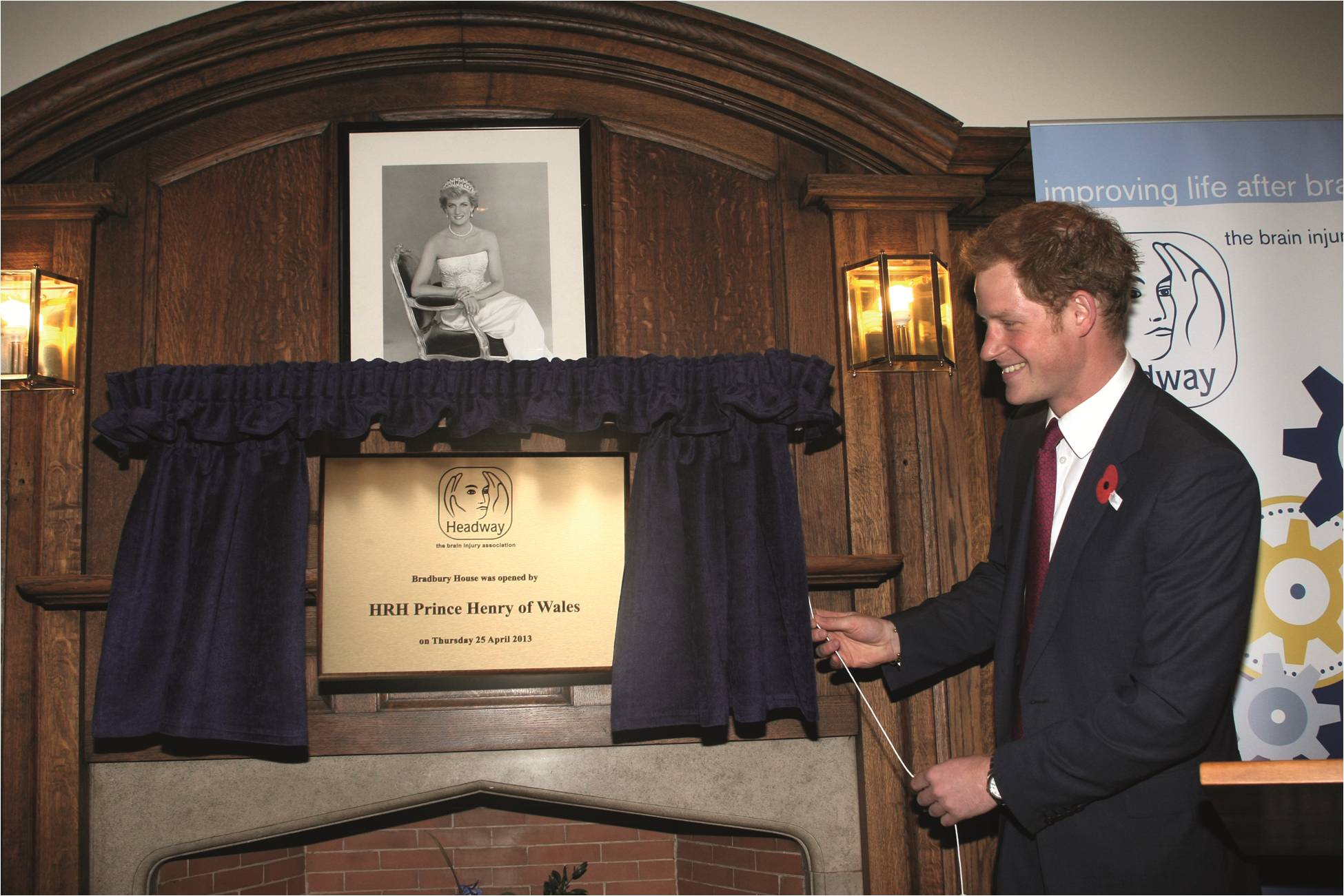 Prince Harry officially opens Headway's new home in 2013