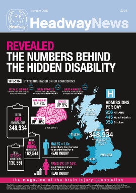 Headway's statistics infographic features on the cover of Headway News