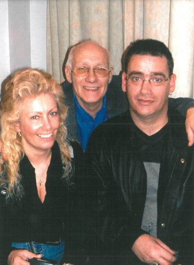 Gary (right) with his Dad and Jac