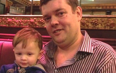 Daniel Lingard and his nephew