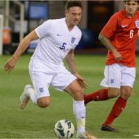 Jack Rutter playing for the England CP Football team