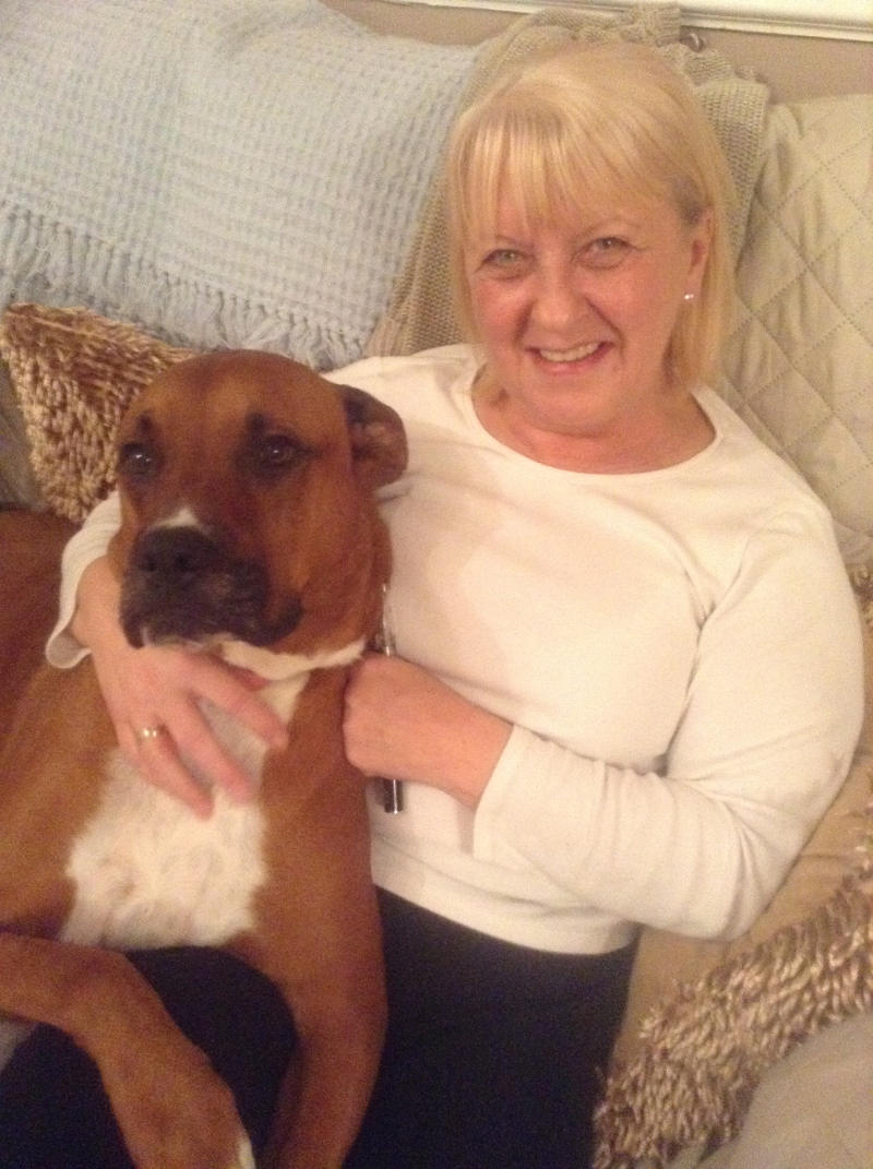 Alice with the life-saving Digby