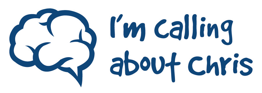 The I'm calling about Chris logo