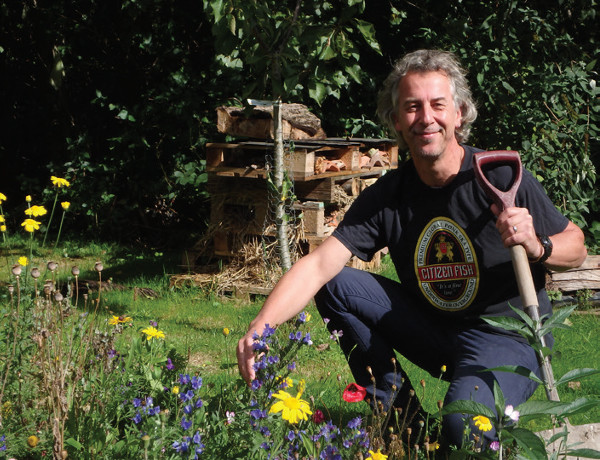 Adam Bailey volunteers at Headway Cambridgeshire’s gardening project