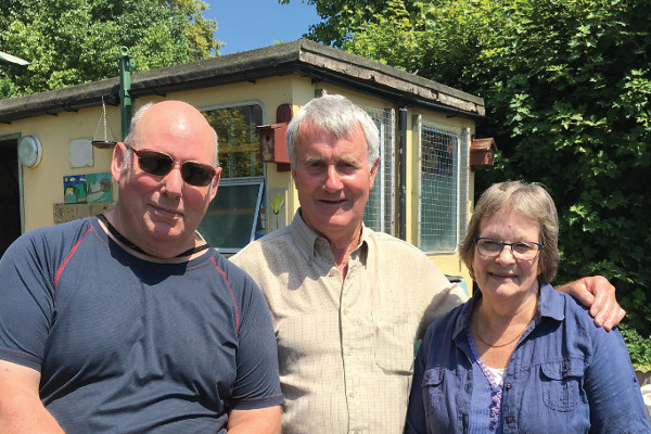 Richard, Joe and Ruth at Headway Derby’s allotment