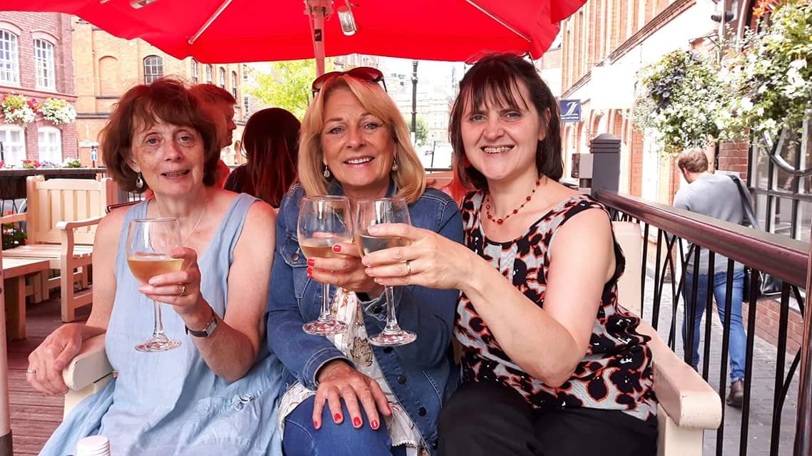 Lynne with friends