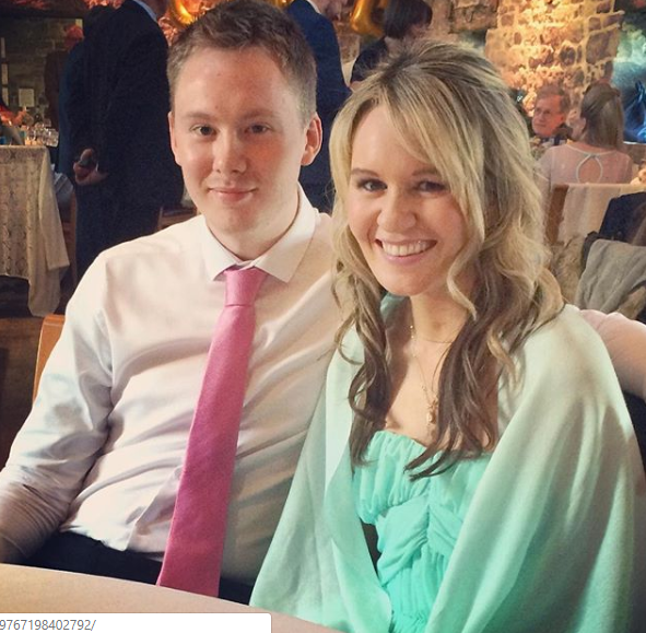 Jessica with her partner Ryan.