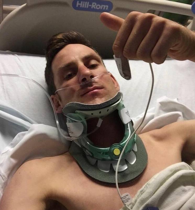 Matt in hospital