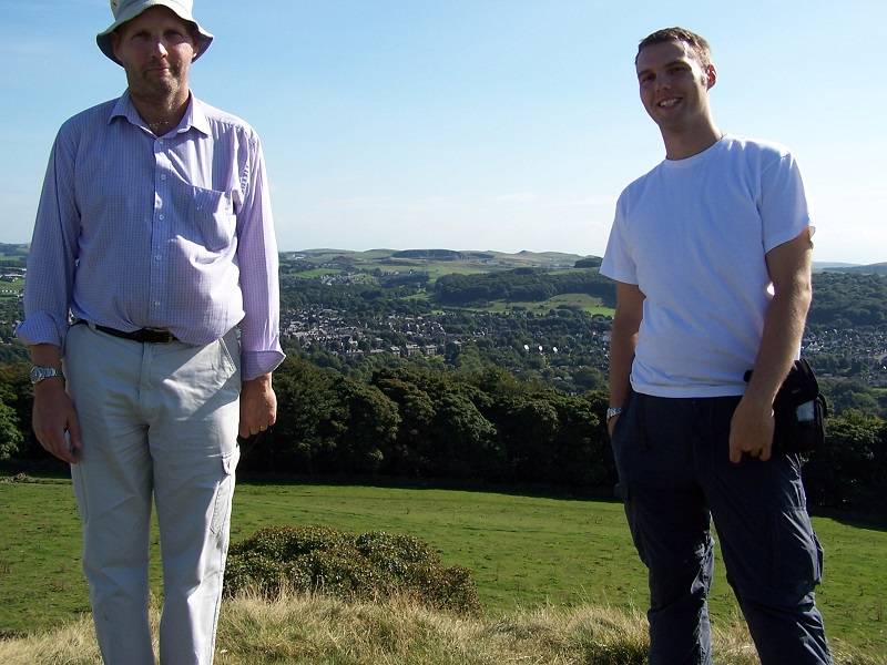 Chris and his dad, Geoff