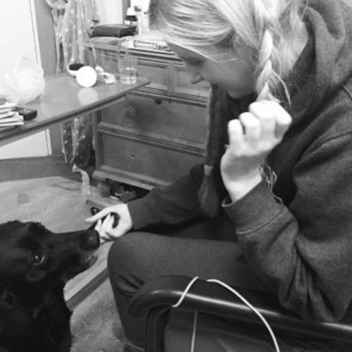 Lauren and her dog
