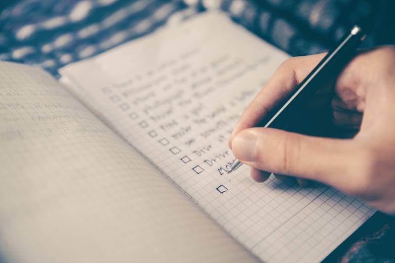 person writing