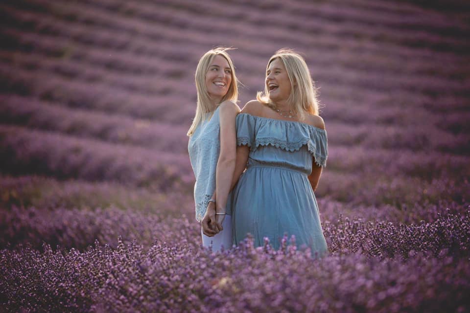 Lisa and Michelle enjoying the outdoors