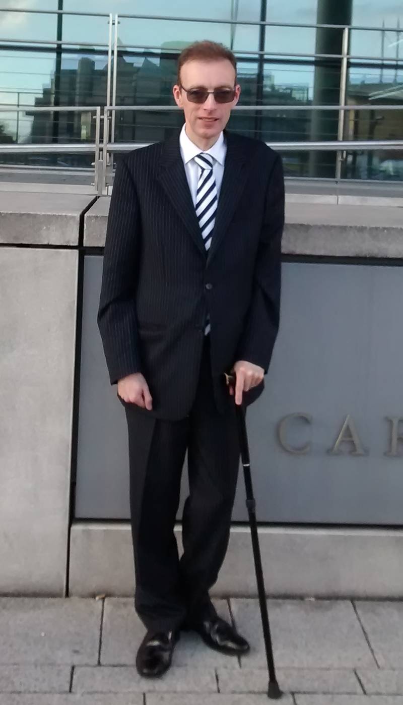 David after his traumatic brain injury and stroke