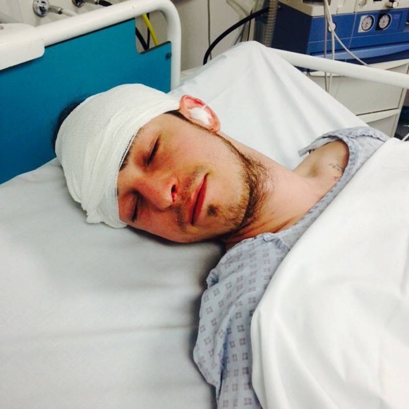 Sam in hospital