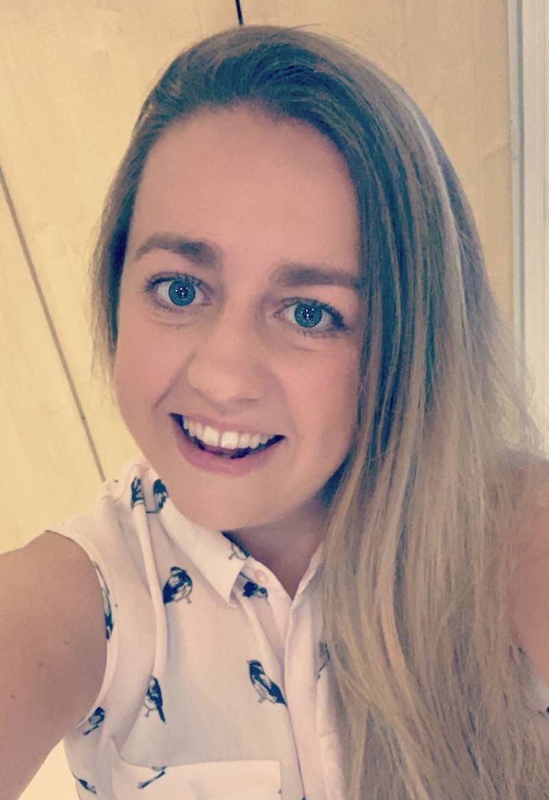 A picture of Chloe smiling