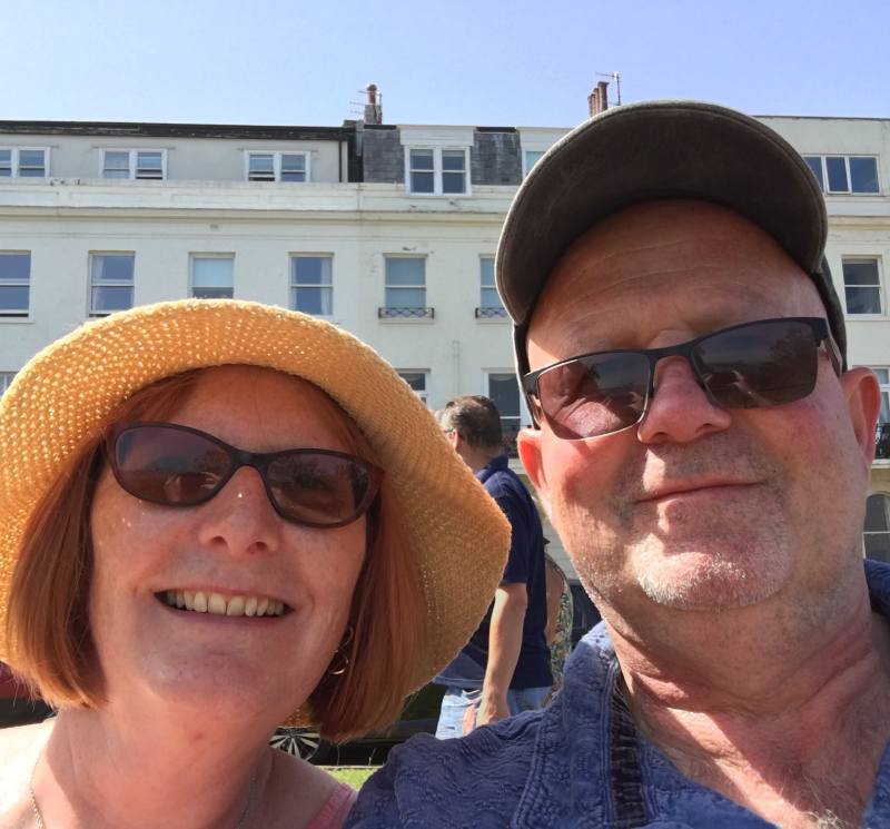 Ron with his wife, Jayne