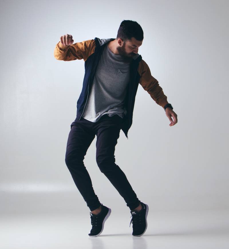 A man dancing