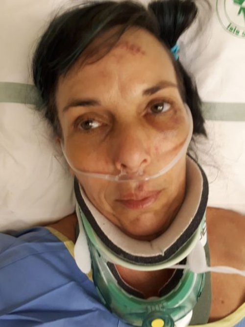 Fiona in hospital