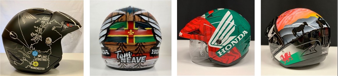 Helmet collage