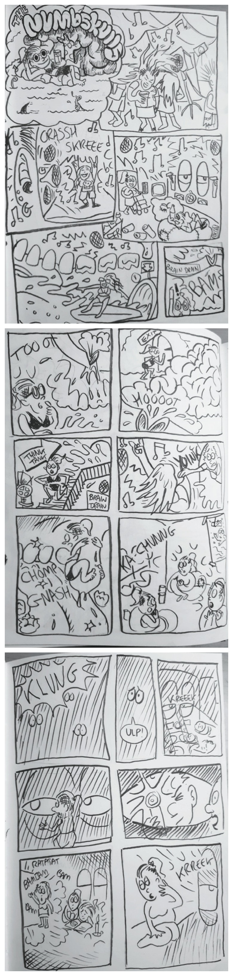 Leah created a comic about her brain injury experience