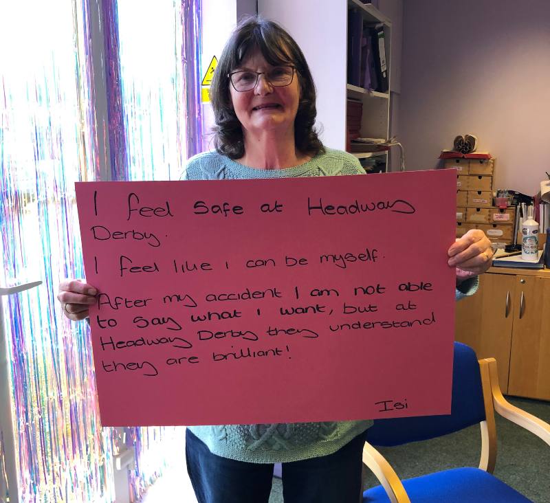 Isi writes about how Headway Derby has supported her