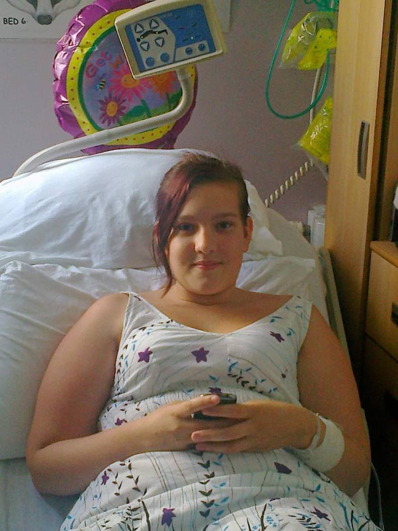 Andrea in hospital