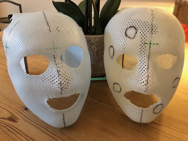 The masks Phil had to wear