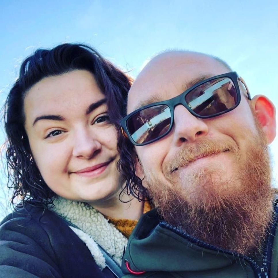 Andrew and Rebecca taking a selfie