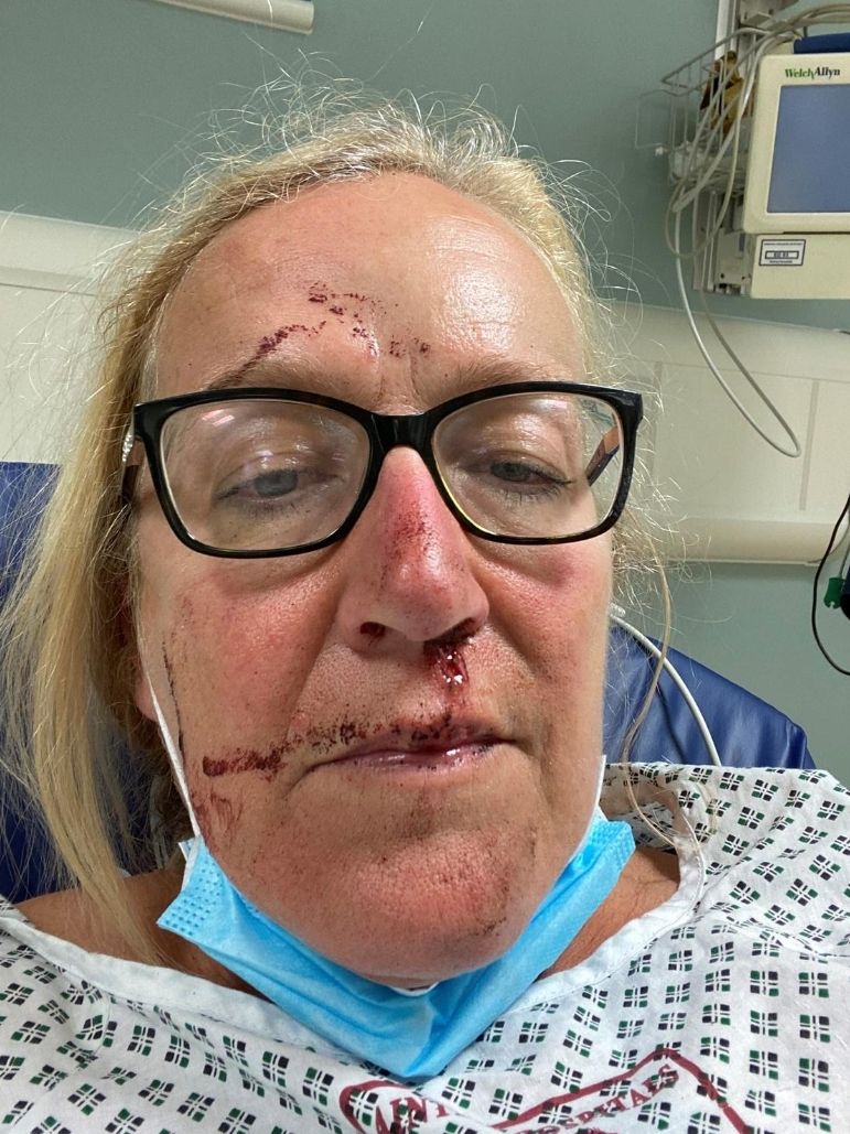 Sarah in hospital