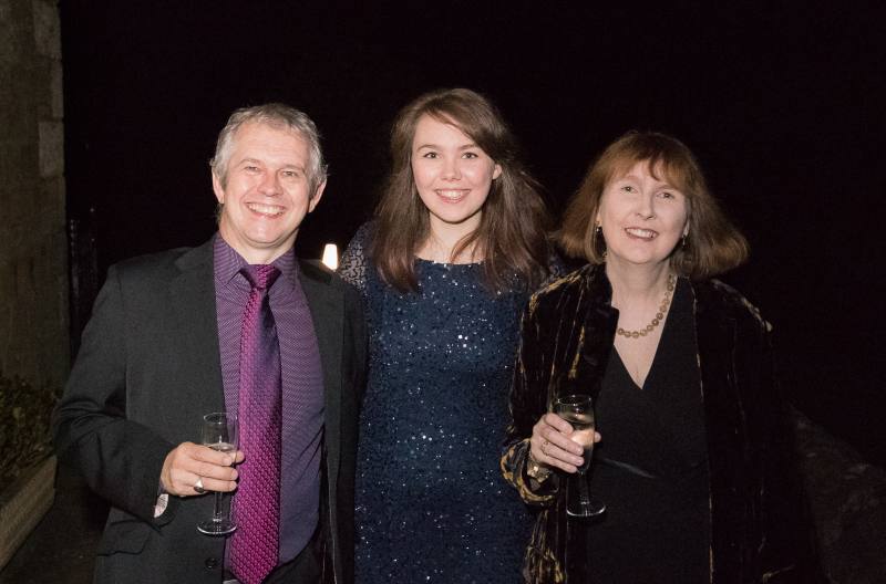 Karen with her husband and their daughter