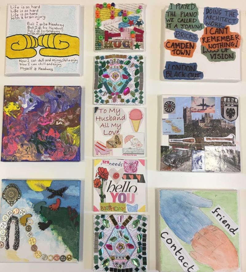 Artwork created by members of Headway Norfolk and Waveney