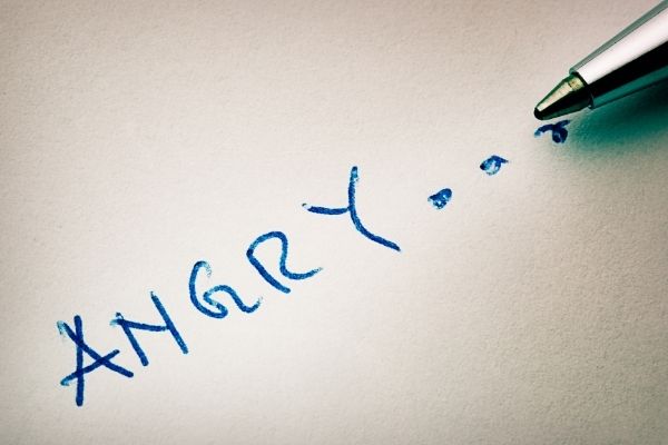 What triggers anger after brain injury?