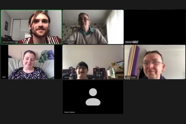 The group meets via Zoom during the Covid-19 pandemic.